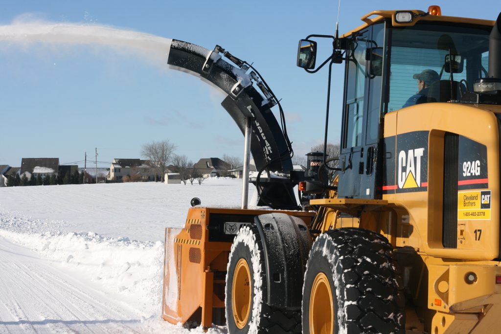 winter maintenance snow blower